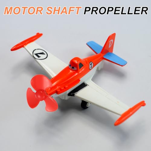 QUARKZMAN 2mm DC Motor Propeller, 30mm Lüfterform 3-Blatt Kunststoff Rundpropeller für DIY Modellflugzeug Wissenschaftliche Bildungsspielzeug Motor RC Boot Mikro (3 Farben, Packung mit 12)
