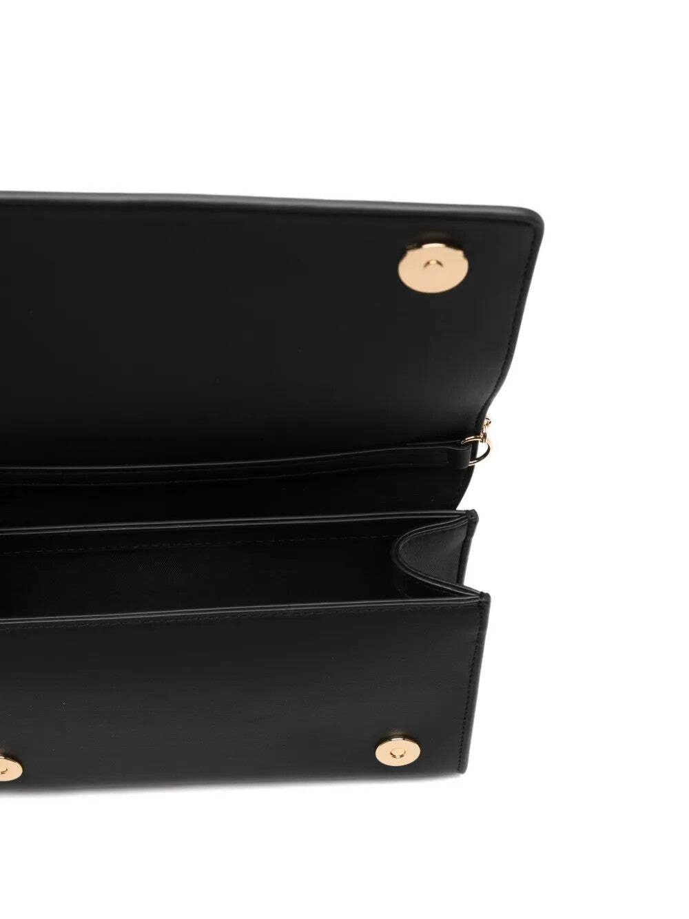 Love Moschino BORSA PU GRS NERO+HAMMERED LOGO