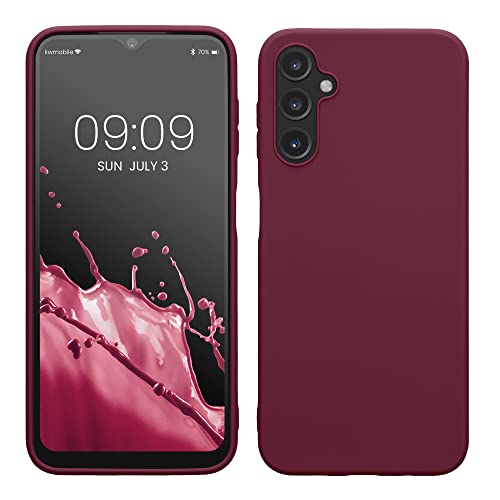 kwmobile Handyhülle für Samsung Galaxy A14 5G Hülle - TPU Case - Kabelloses Laden - Schutzhülle Cover in Bordeaux Violett