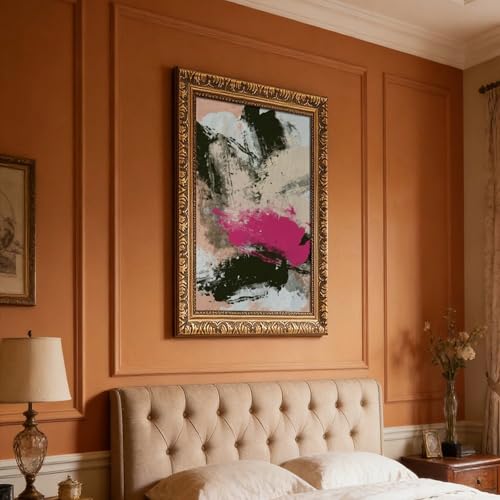 Graffiti sur toile abstrait et poster minimaliste pour mur vide