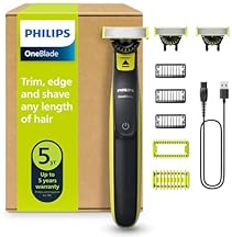 Philips OneBlade Hybrid 360 Blade Technology Electric Shaver for Face & Body, Beard Trimmer/Groomer with 3 x 360 Blade, 3 x…