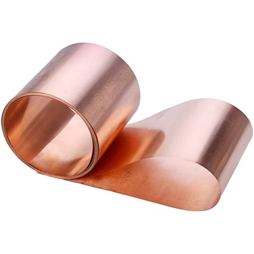 Pure Copper Sheet Roll, Copper Flashing General Use or Roofing Flashing Roll - DIY (28Ga 2" Width, 5FT)