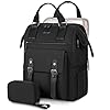 LOVEVOOK Mochila para laptop para mujer, mochila de trabajo con compartimento separado para laptop de 17 pulgadas, bolsas para profesores, enfermeras, mochila para computadora universitaria, bolsa de