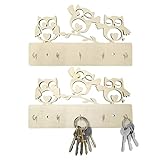【Decoración de la pared del hogar】 ☆☆ Este gancho puede ser una decoración de pared de estilo clásico simple y hermosa, también es muy adecuado para la decoración de la mayoría del hogar u oficina, se ve muy cálido.