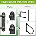 SELEWARE Heavy Duty Wall Mount Handrails for Outdoor Steps, Non-Slip Stair Grab Bars, U-Shaped Safety Railings for Porch, Garage, Garden, Indoor/Outdoor Use