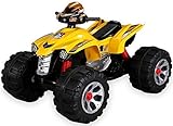 Actionbikes Motors Kinder Elektroquad Burst JS318 - 2 x 35 Watt Motor - Reifen mit Weichgummiring - 12 Volt 7 AH Akku (gelb)