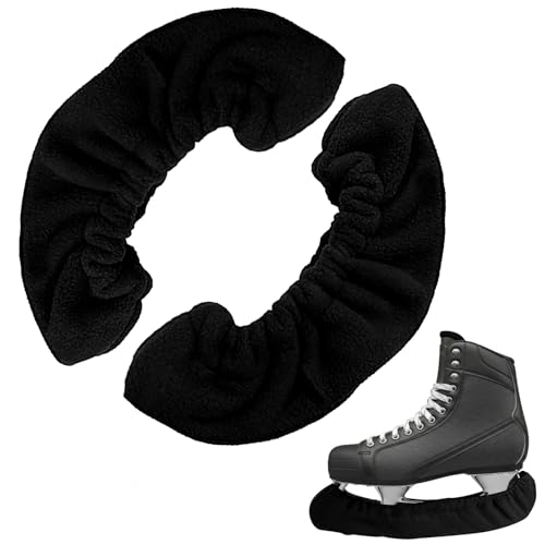 Simsky Kufenschoner für Schlittschuhe 1 Paar Elastische Kufenstrümpfe als Schlittschuhschoner Kufenschutz Zubehör für Eishockey & Eiskunstlauf Passend für Damen Herren und Kinder (Schwarz)