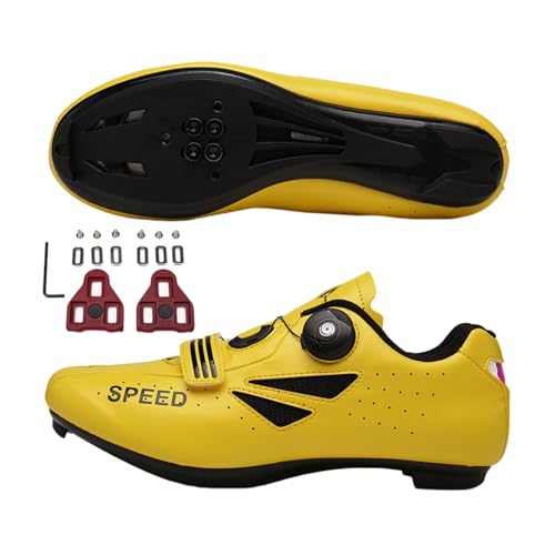 FANSU Fahrradschuhe Herren Damen, MTB Schuhe Abriebfester Rennradschuhe Fahrradschuhe, Drehbare Schnürsenkel Mountainbike Ren