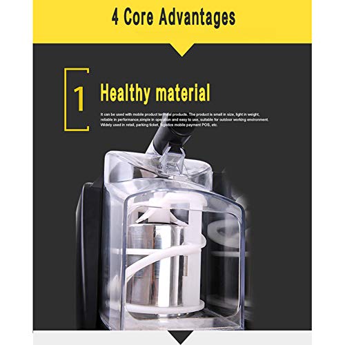 RSTJ-Sjef Home Doppeltank Smoothie Slushy Maschine, 300W 5L Margarita Maschine Mini Slush Frozen Drink Maker Für… – Bild 4