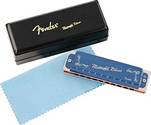 Fender Midnight Blues Harmonica avec étui de transport et manuel d’instructions (français non garanti) – Clé de Si plat - Les Beatles, Paul McCartney, John Lennon, RIngo Starr, George Harrison Fender Midnight Blues Harmonica avec étui de transport et manuel d'instructions (français non garanti) – Clé de Si plat – Image 5