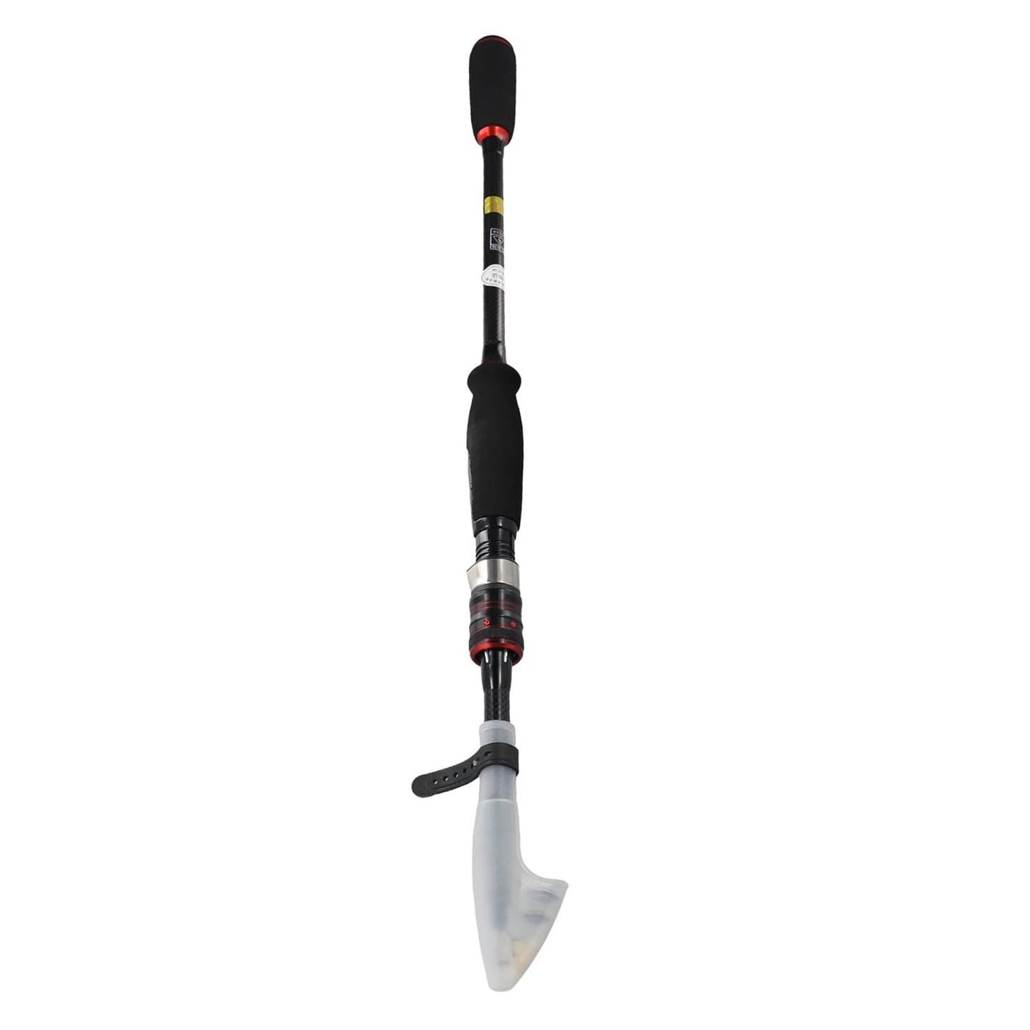 MH Baitcasting - Caña de pescar telescópica de fibra de carbono de 4 m para señuelos de 6 a 35 g, diseño portátil de 5 a 7 secciones