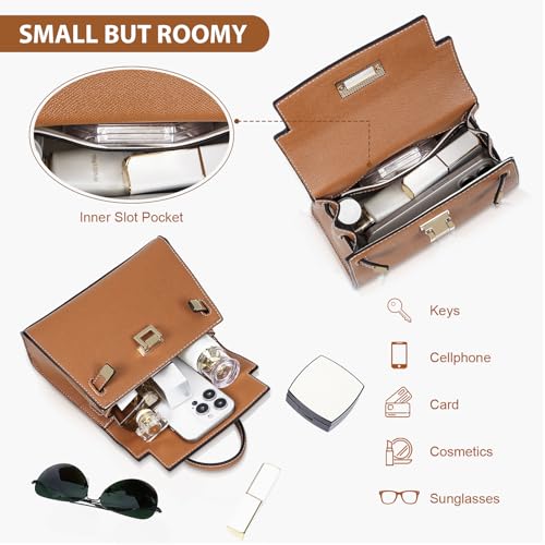 YFGBCX Brown Mini Satchel + Black Mini Satchel3