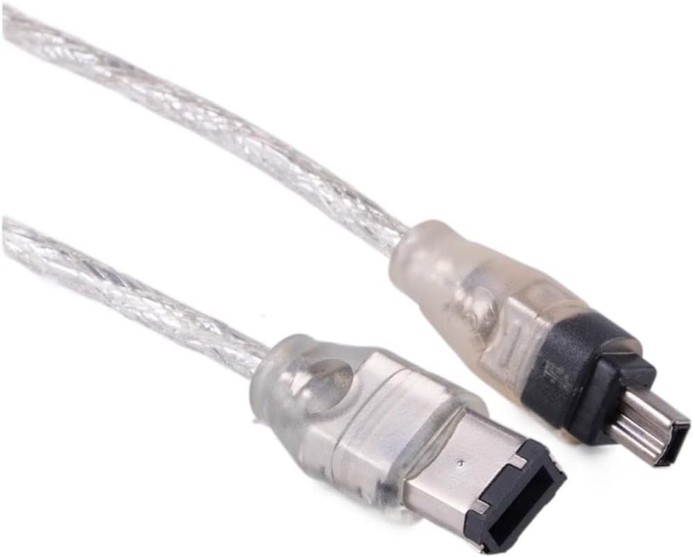 4P 4 Pin to 6 Pin IE-EE 1394 Compatible with IL-Ink Adapter Cable 4Pin to 6Pin Firewire Cable DV Camera Cable 5FT