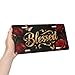 LHUAIKI Blessed Golden Butterfly Rose Front License Plate Car Decorative License Plates Aluminum Metal Decor Accessory Novelty Vanity Tag Cover with 4 Holes for Men Women 6
