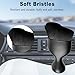 EKUWU Car Detailing Brush, Deep Crevice Cleaning Soft Bristle Cleaning Brush, Curved Bristles Auto Removal Dust Collectors, Car Interior Dust Tool for Dashboard, Leather, Door Panels, 2 PCS (Black)
