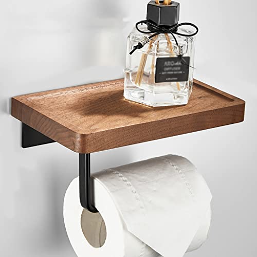 Porte-serviettes anti-humidité en bois de noyer pour éliminer le désordre dans la douche