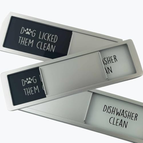 Imán decorativo para lavavajillas Clean Dirty, señal de perro miniatura 3