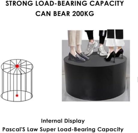 Large Round Display Pedestal Stand - Versatile Cylinder Table for Floral Arrangements, Desserts, Models & Event Showcases - Ideal for Retail, Weddings & Parties