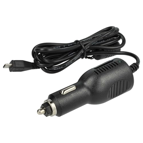 vhbw Chargeur Allume-Cigare Compatible avec Tomtom Start 50, 60 Europe Traffic, 40, 60 GPS - Chargeur 12V Noir