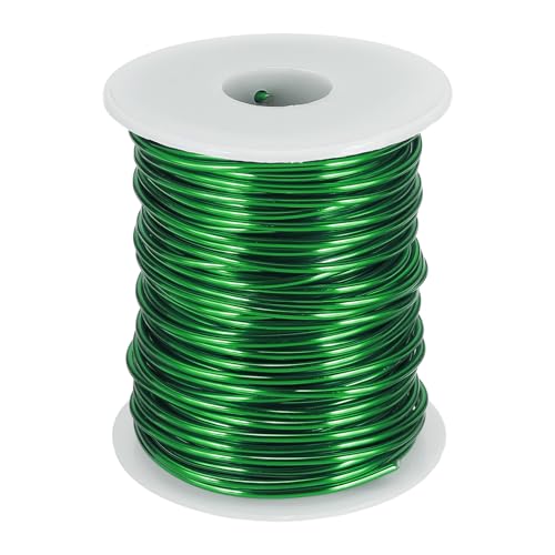Fil d'aluminium vert pour art floral et décoration de jardin