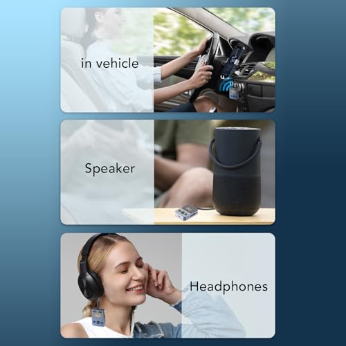 Adaptador Bluetooth 5.3 para avión con transmisor receptor inalámbrico y micrófono integrado 6