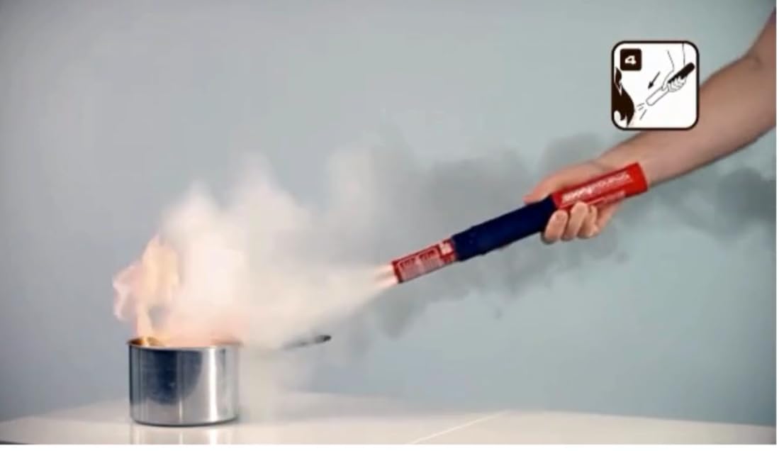 Extincteur compact, inhibiteur de flamme pour bateaux, voitures camping-cars et maison, système de déchirure, écologique sans poussière. Durée de vie 4 ans sans entretien.