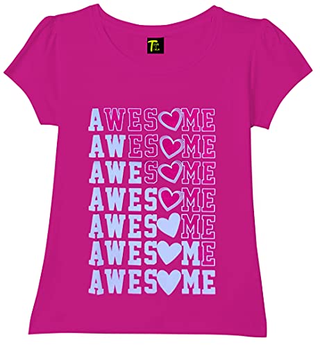 Image of Tom & Tina Regular Fit Girls T-Shirts - Pack of 5, Multi-Colored (Tshrt-0173)