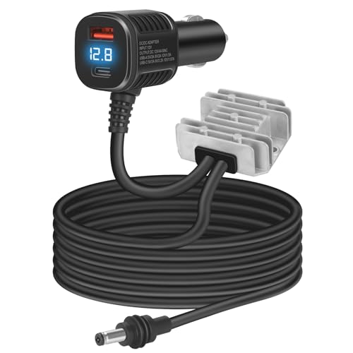 Image of Starlink Mini Car Adapter with Step Up Converter,12/24V Step Up to 30V 3.5A Power Converter,3 in 1Starlink Mini Power Cable with Digital Display,Waterproof Car Power for Trucks,RV,Ships (9.84FT/3M)