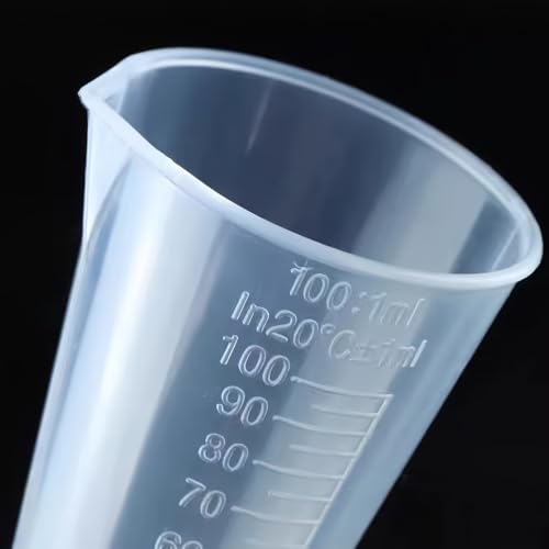 Vaso medidor transparente 100ml con escala miniatura 3