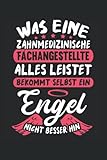  Zahnmedizinische Fachangestellte Notizbuch (liniert) Engel Arzthelferin