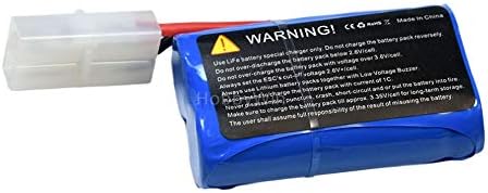 2S 6.4V 900mAh Life Battery Big Tamiya 2P Female Plug Positive to Square Terminal for RC Boat Model Buggy Truck