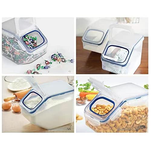 Recipiente Hermético Porta Arroz Cereais e Mantimentos com tampa flip e copo medidor Lock&Lock 12 Li