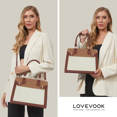 LOVEVOOK Purses and Handbags for Women, Tote Shoulder Bag Satchel Black Purse and PU Leather Top Handle for ladies2