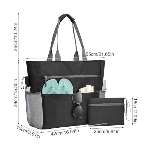 Bolso de playa impermeable y resistente para piscina, natación exterior y gimnasio 5