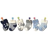 Baby Toddler Soft Socks, YULI 6-18 Months Cotton Holiday Gift Bootie Socks 6/12 Pack