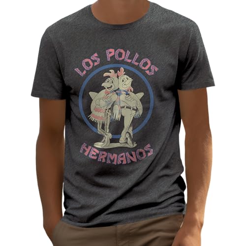 T-shirt Décontracté Los Pollos Hermanos Breaking Bad - Coupe Oversize, Col Rond, Manches Courtes - Coton, Unisexe - Streetwear, Loisirs - 3