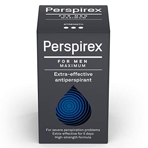 PERSPIREX Antiperspirant MEN'S MAXIMUM STRENGTH Clinically proven to reduce Heavy Sweating for MEN, Deodorant Roll On, up to 5 days long lasting freshness & sweat protection 20ml