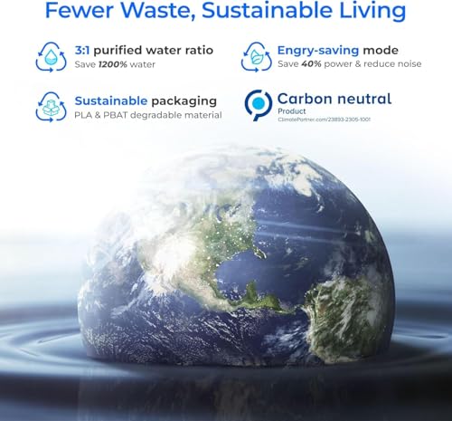 Waterdrop WD-F1A Alkaline Mineral pH+ Filter, Ersatz für WD-X12-Alkaline & WD-X16 Umkehrosmoseanlage, 12 Monate Lebensdauer