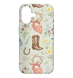 Custodia per iPhone 17 Cowboy Stivali Cappello Bandana Ferro di Cavallo Western Acquerello