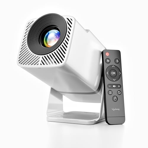 Image of Lifelong Electronics Lightbeam X Smart Projector | Android, 1080P & 4K Ultra HD Support, 2X 3500 Lumens, 720p Native | For Room & Outdoors | All OTT Apps | WiFi /BT,Mirroring,USB,ARC,HDMI,180,Speakers