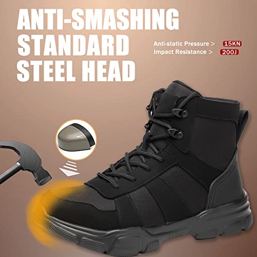 ARCHINSERT Safety Shoes for Men Women Outdoor Protection Steel Toe Shoes Waterproof Non Slip Resistance Construction Boots3