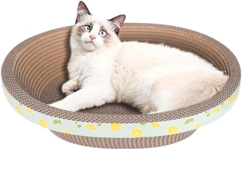 FJJRTWDG Exquisite Circular Lounge Chair Cat Scratch Board, Artificial Pet Scratch Board, Suitable for Indoor Pets Suitable for Indoor Pets(19.5 x 15.6 x 4.72 Inch)