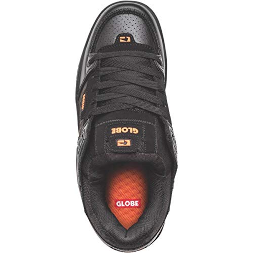 Image of Globe Fusion Skateboard Shoes, Multicolour Black Black Orange 000, 6