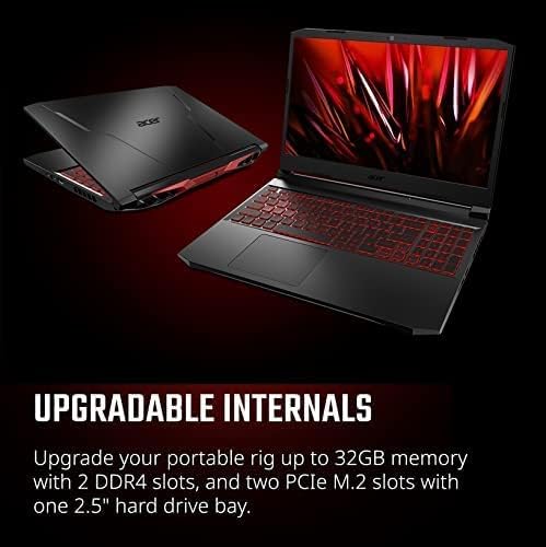 Miniatura 3 de acer Nitro 5 - Laptop para juegos de 15.6 pulgadas FHD IPS, Intel Core i5-9300H de 9 generación (Beat i7-7700T), GeForce GTX 1650, 16GB RAM, 512GB