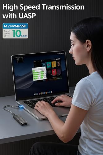 Caja externa M.2 NVMe SSD con USB-C 3.1 Gen 2 10Gbps miniatura 2