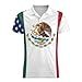 U.S. Canada Mexico Flags Men's Short Sleeve Polo Shirt Casual Athletic Collared Golf Tee Tops 5XL