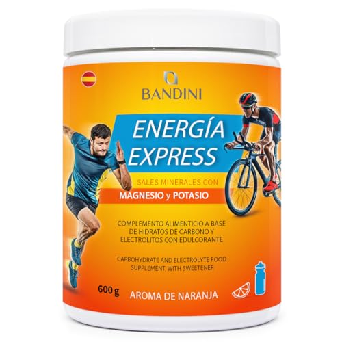Bandini® ENERGIA EXPRESS 600gr | Potencia la Energía con Minerales, Potasio y Magnesio | Carbohidratos y electrolitos | Deporte, Gimnasio y Entrenamiento | Complemento Alimenticio 100% Vegano
