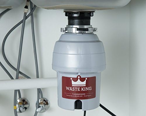 Waste King L-3300 Garbage Disposal with Power Cord, 3/4 HP