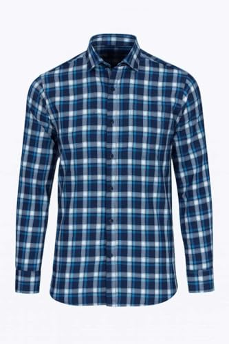 Image of Pack of 2 Men's Checkered Regular Fit Shirts | Full Sleeve Cotton Shirts for Men and Boys