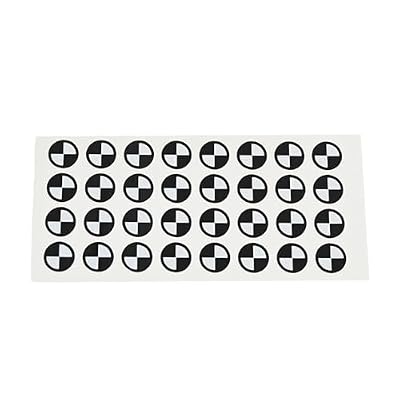 Inner 9 Outer 12mm 3D Scanner Magnetic Positioning Targets, Difffuse Reflection 3D Markers for Industrial and Consumer 3D Scanner for Complex Details(Inner 9 Outer 12mm(500))